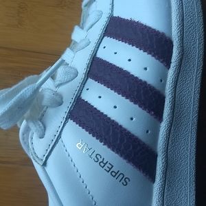 Adidas Superstar Three Strip Sneaker. 6.5